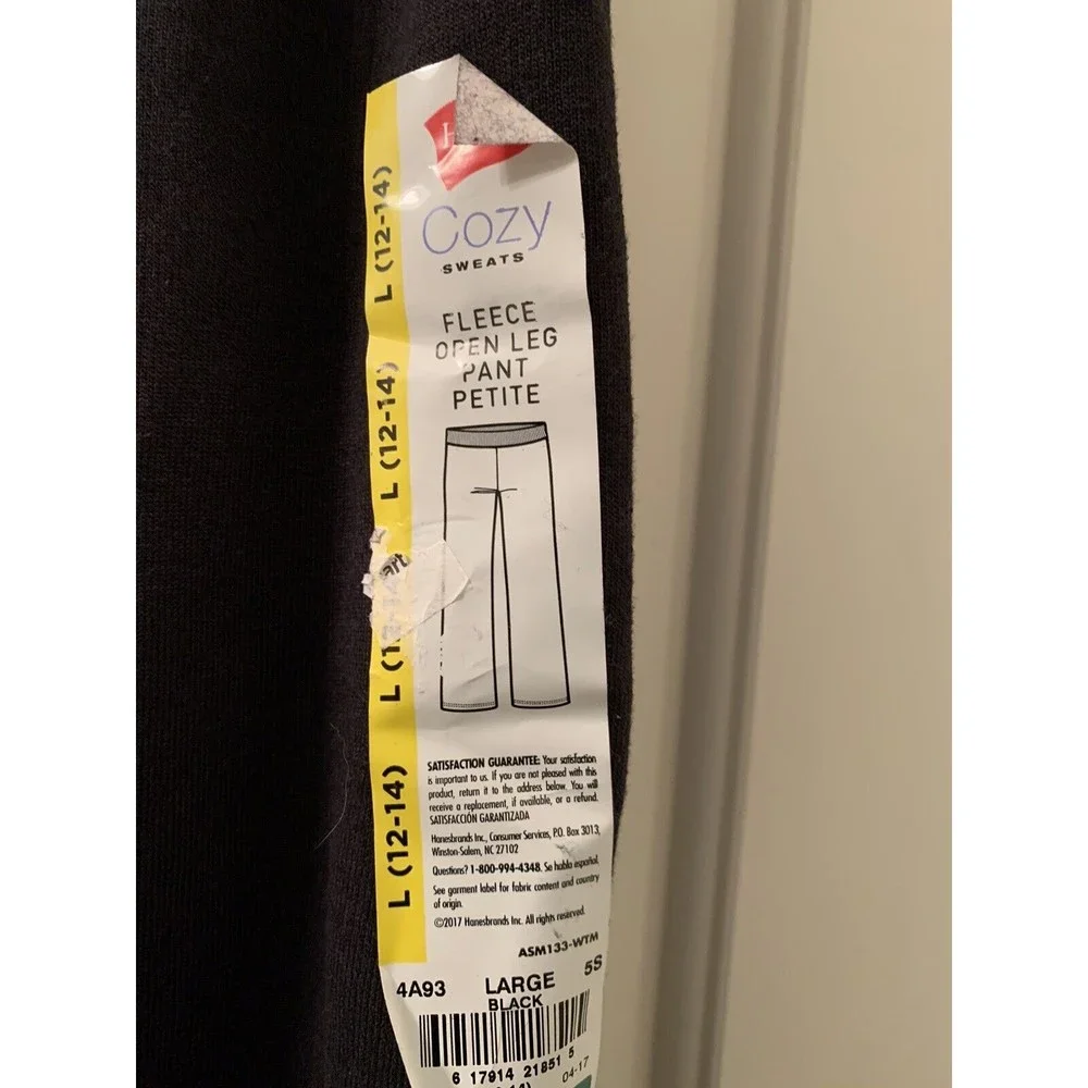 Hanes Live Love Comfort Women's Fleece Jogging Pants Size Large Petite B… - Picture 3 of 6